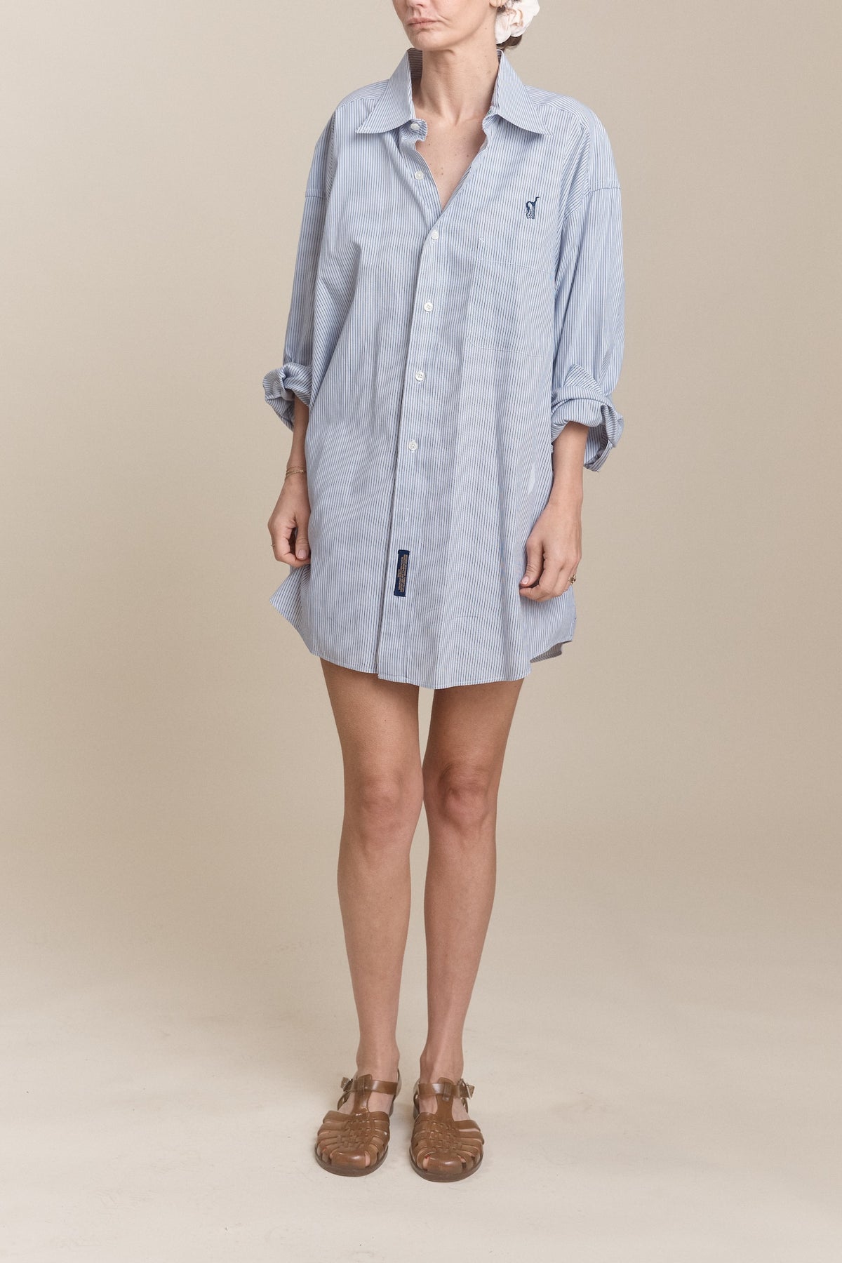 Library Card Button Down