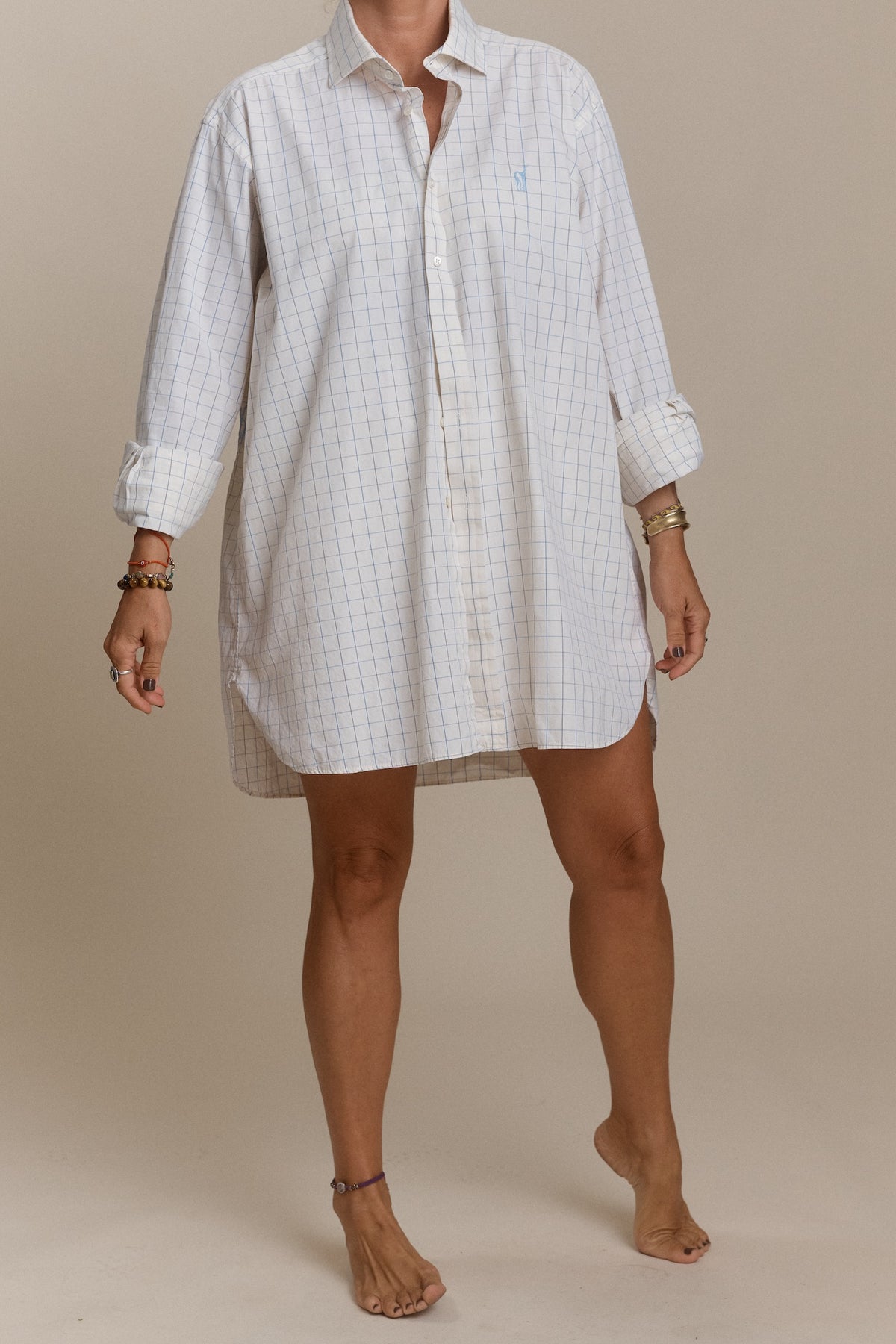 Library Card Button Down
