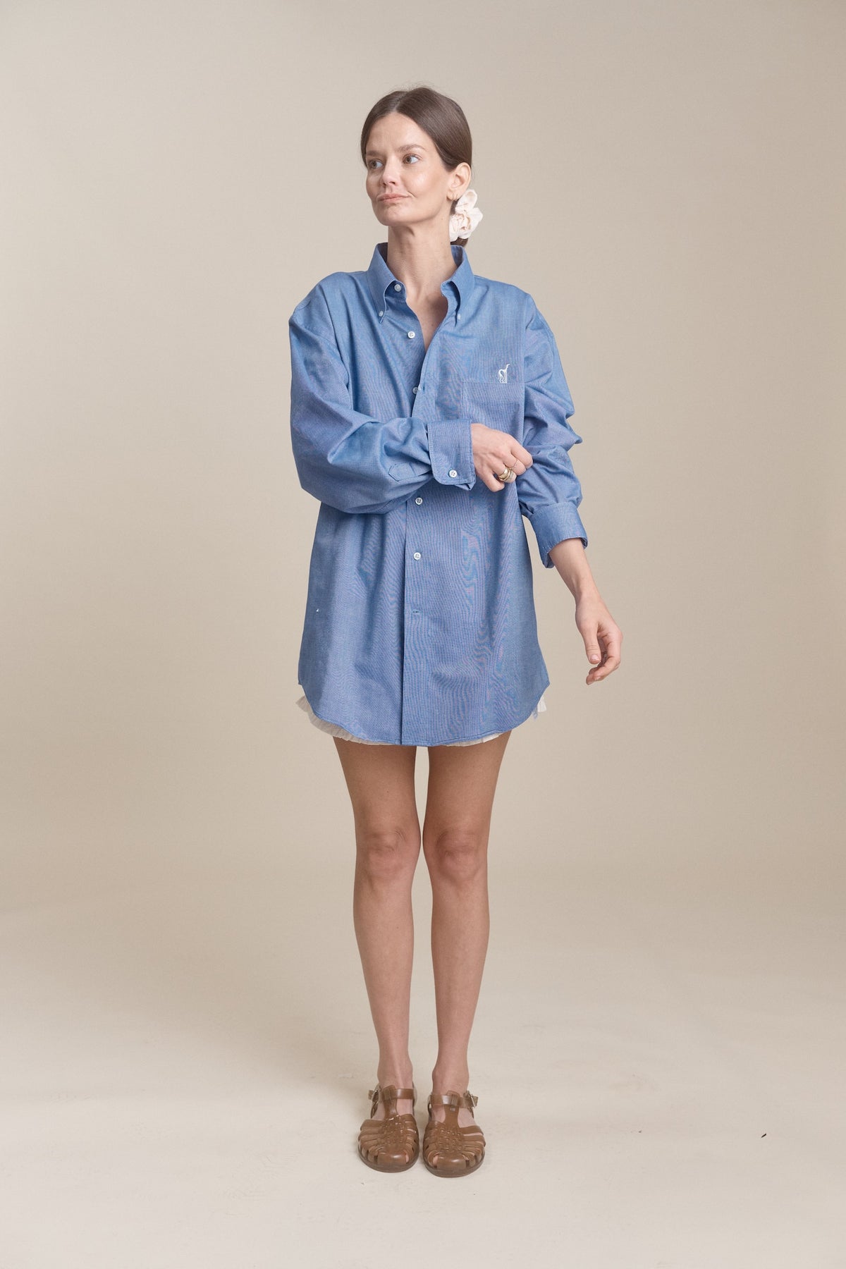 Library Card Button Down