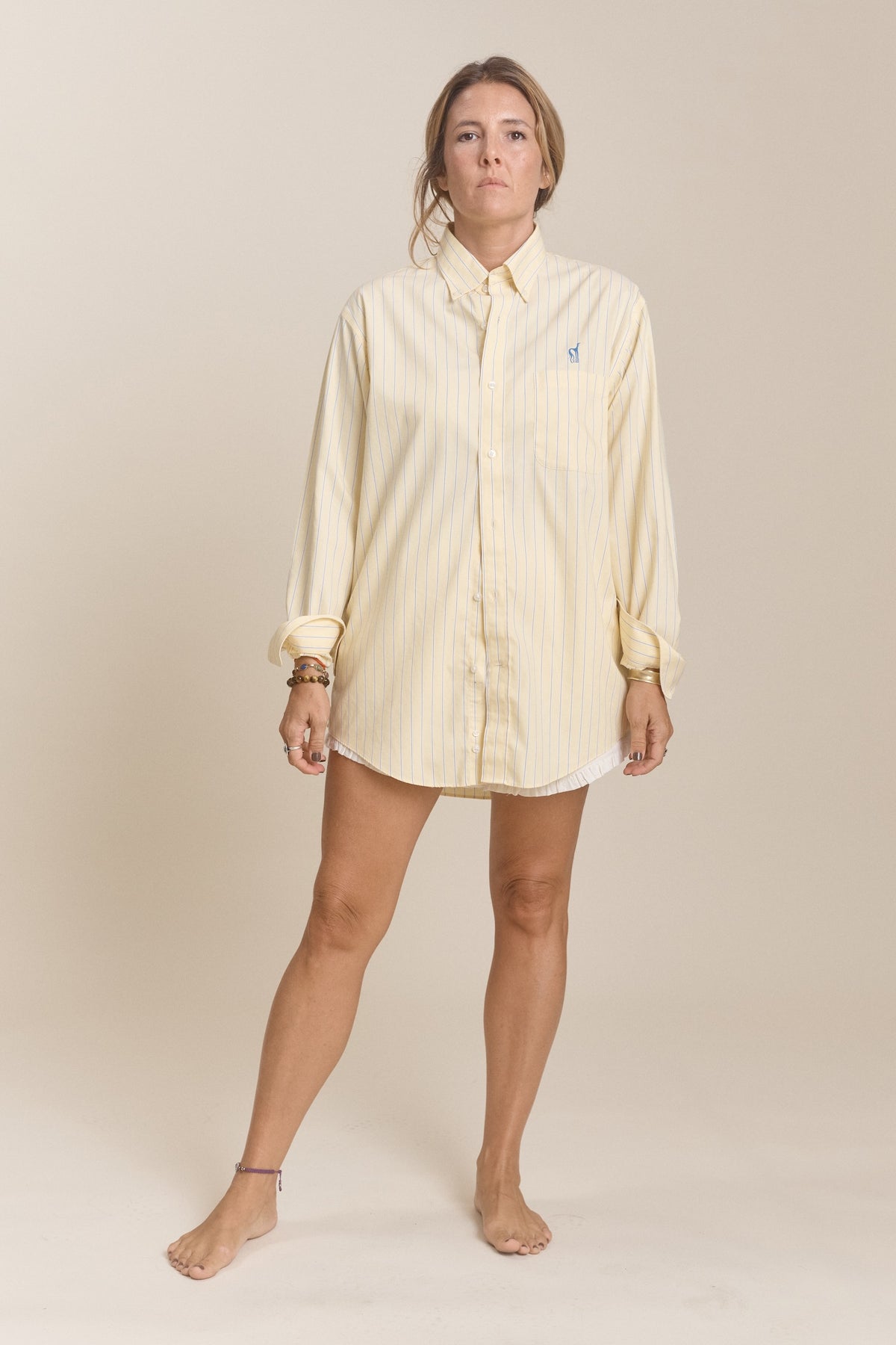 Library Card Button Down
